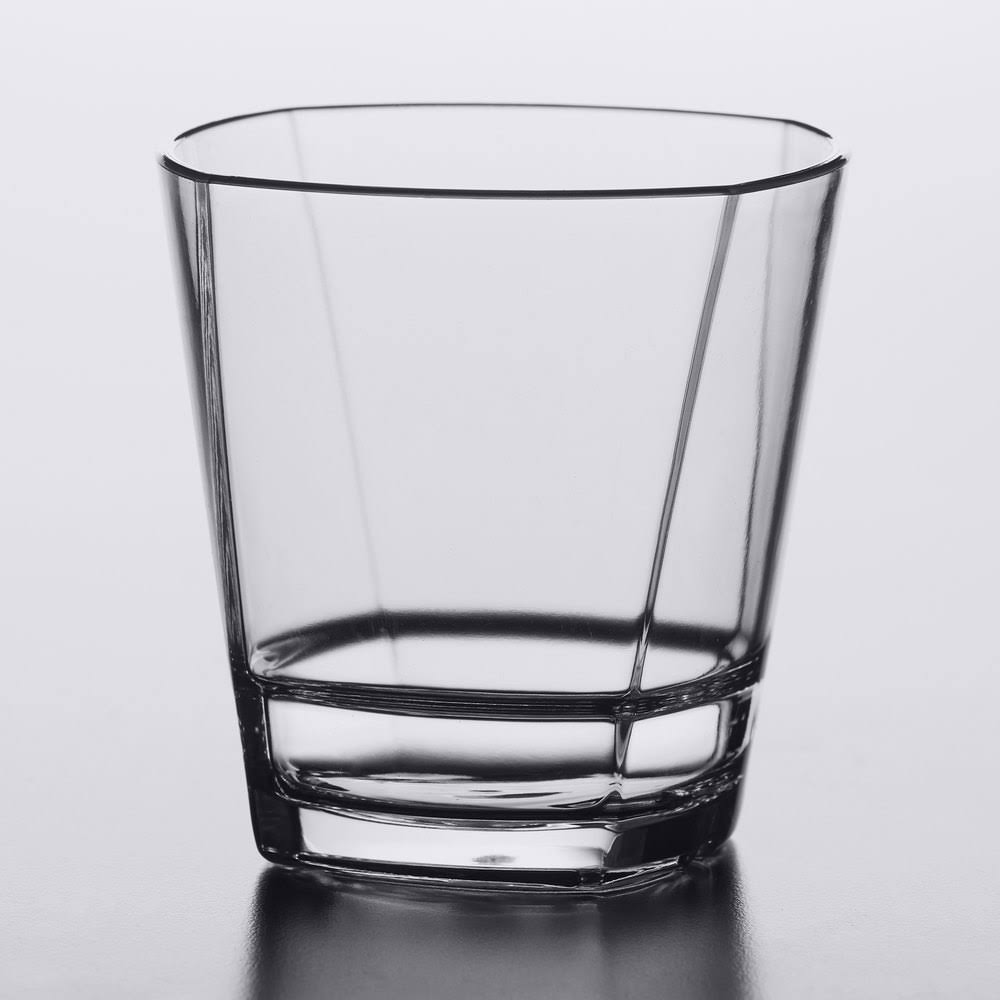 Libbey 92442 Infinium Torque 12 oz. Tritan Plastic Stackable Double Rocks / Old Fashioned Glass - 12/Case