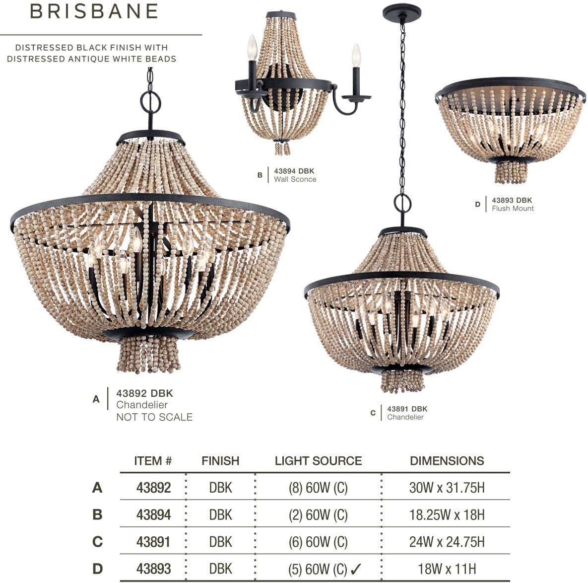 Kichler Brisbane 31.75