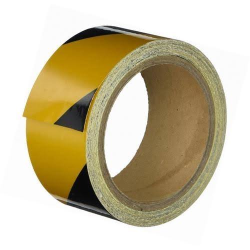 Heskins, REF16D, Reflective Hazard Black / Yellow Tape, 16 in x 33 ft