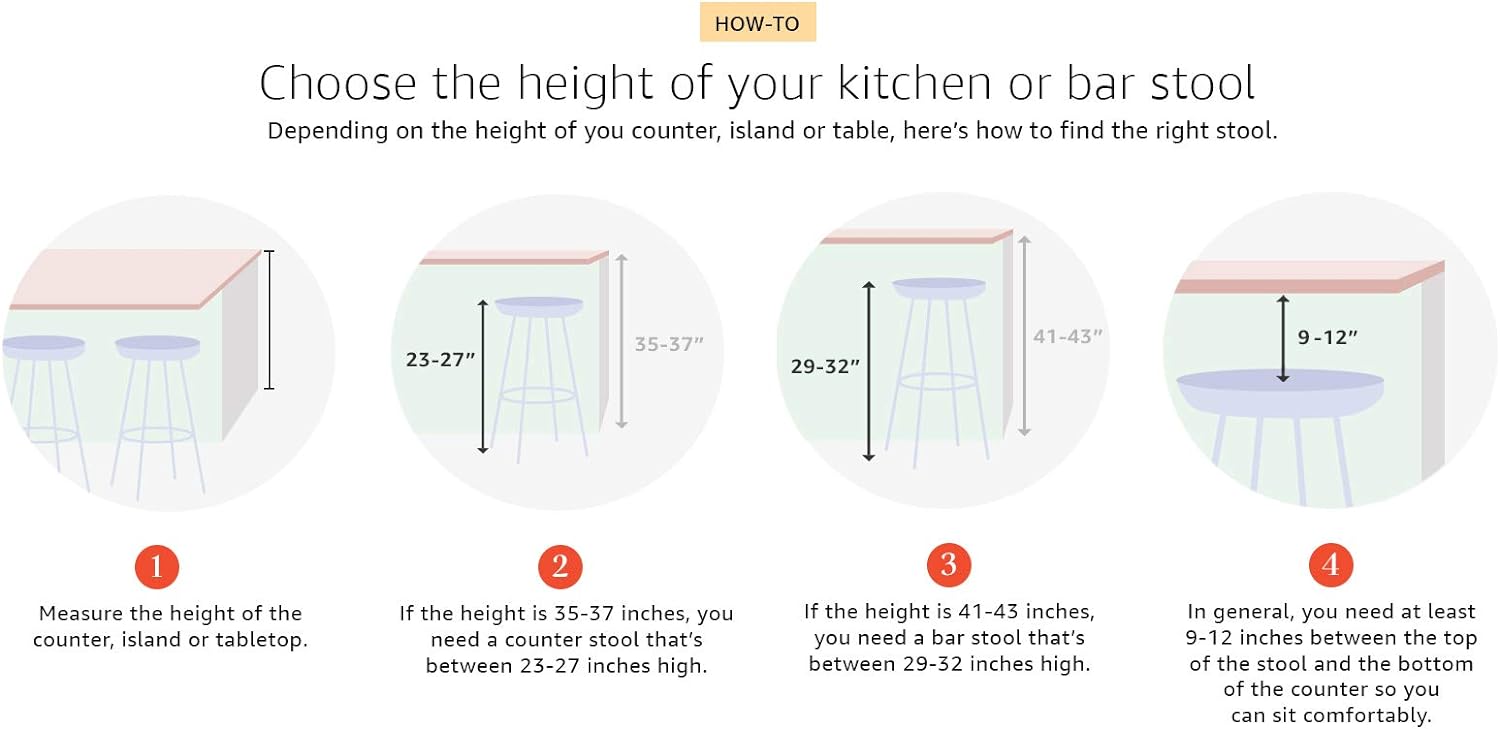 Coaster CO- Adjustable Bar Stool, 29