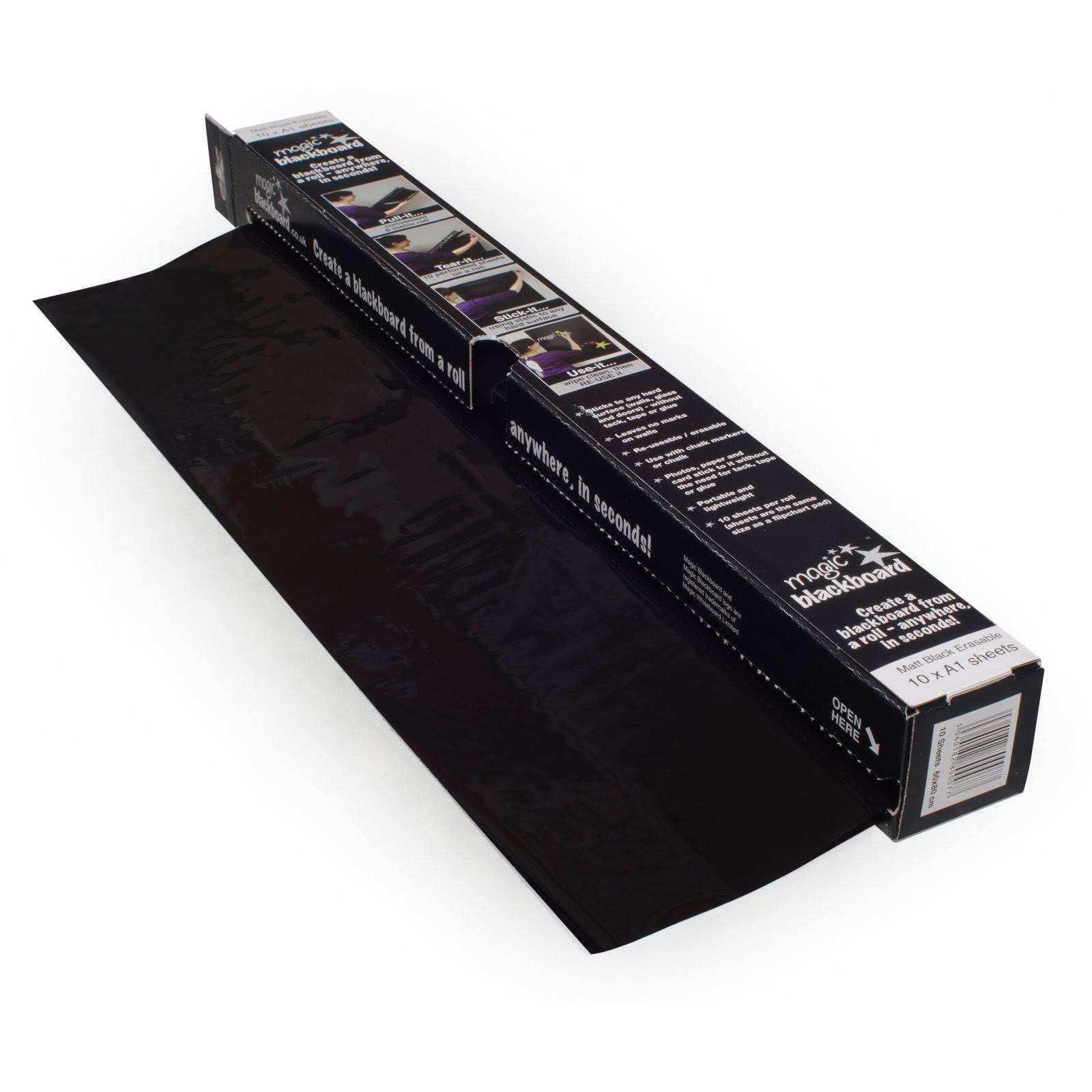 Magic Blackboard 26 Feet of Blackboard on A Roll 10 Dry Erase Sheets