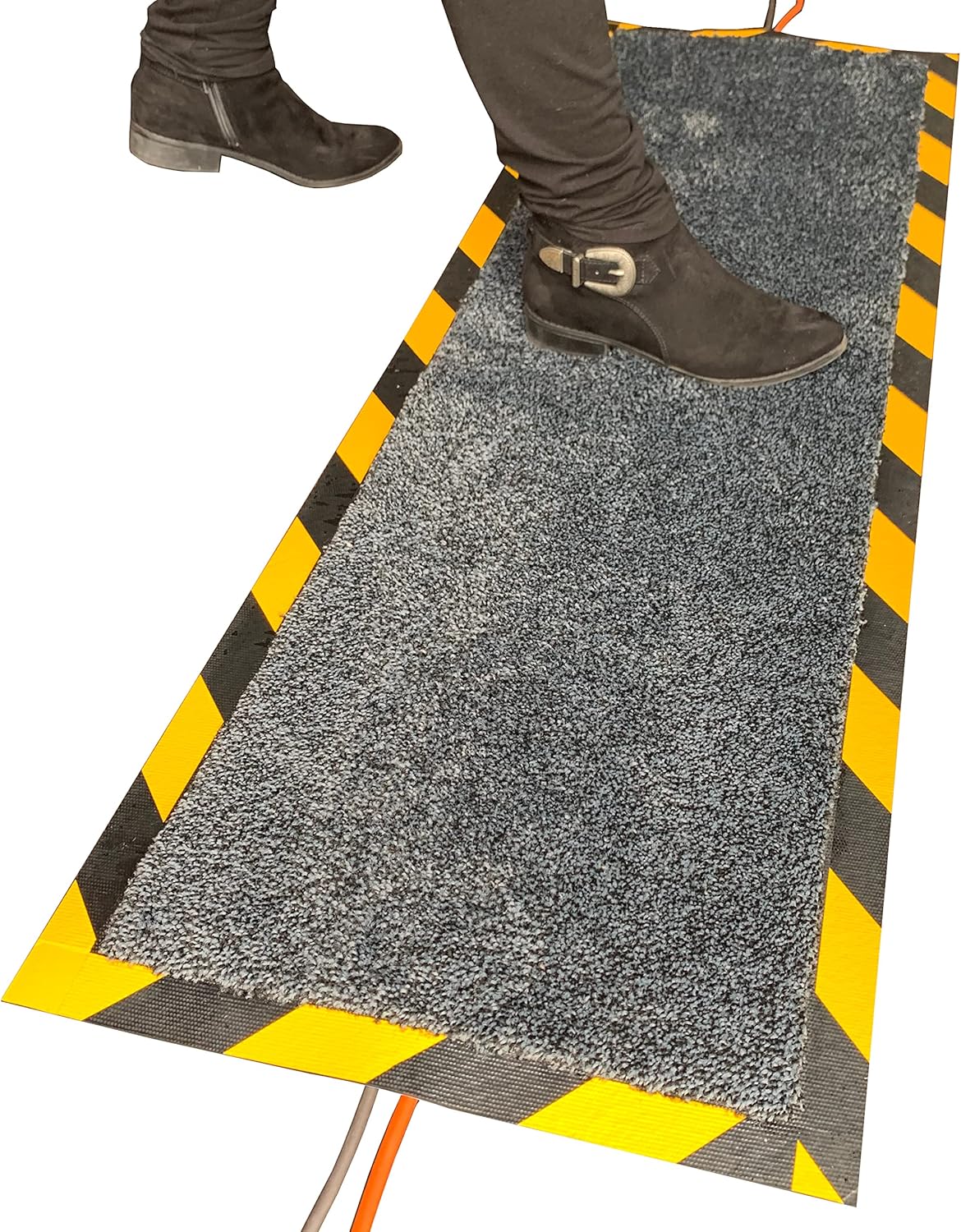 Morland Protect - 47¼in x 15⅝in - Carpet and Rubber Cord Cover Mat - Overfloor Protector for Cables Cords or Wires - Protect from Trips and Falls, Quick, Easy, Simple, Repositionable Pack of 2