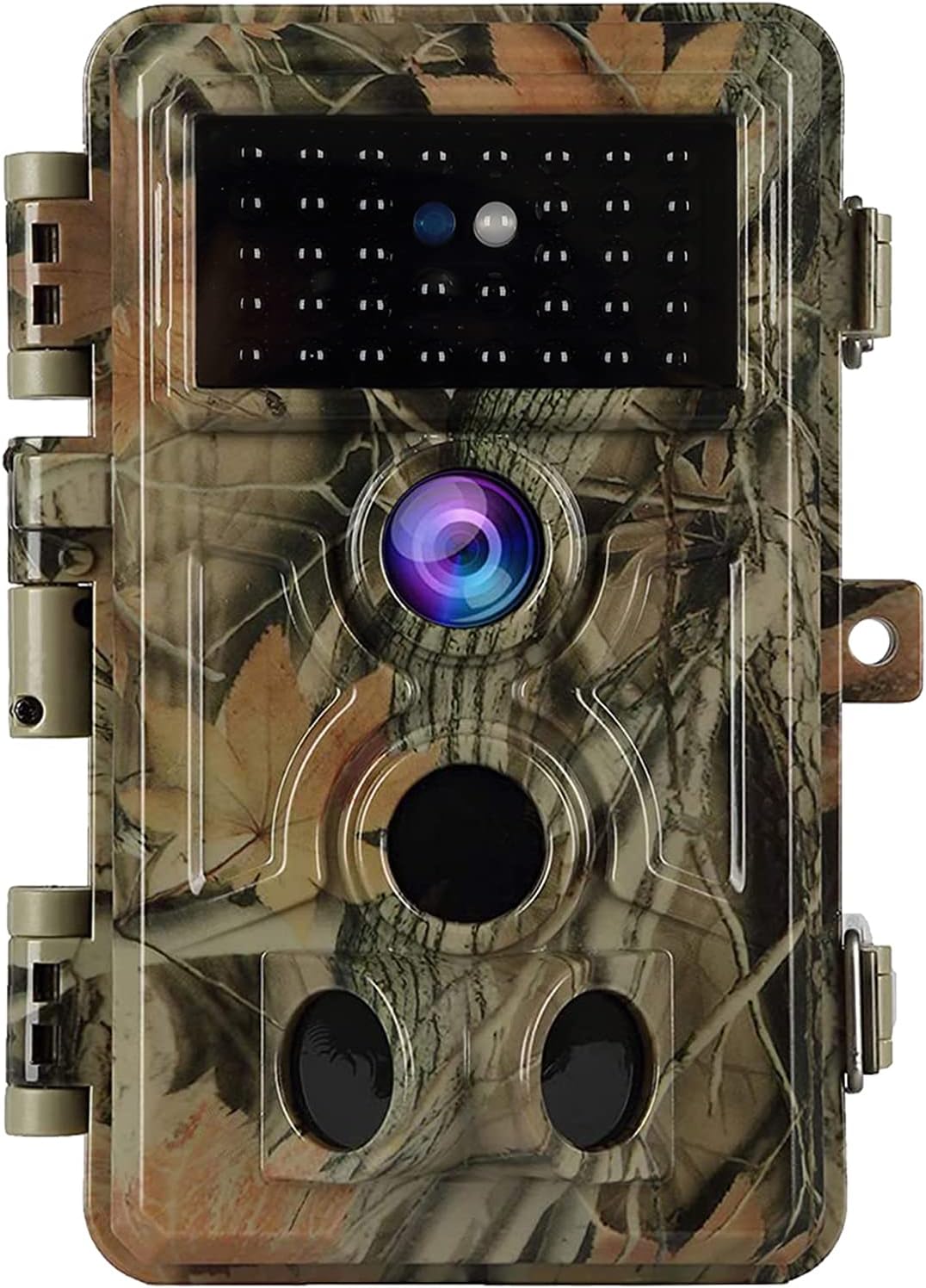 4-Pack Camo Game Trail Cameras for Outdoor Deer & Wildlife Hunting 24MP Picture 1296P Video with 120&deg; Wide Angle, 90Ft Night Vision & Motion Activated 0.1s Trigger Speed IP66 Waterproof