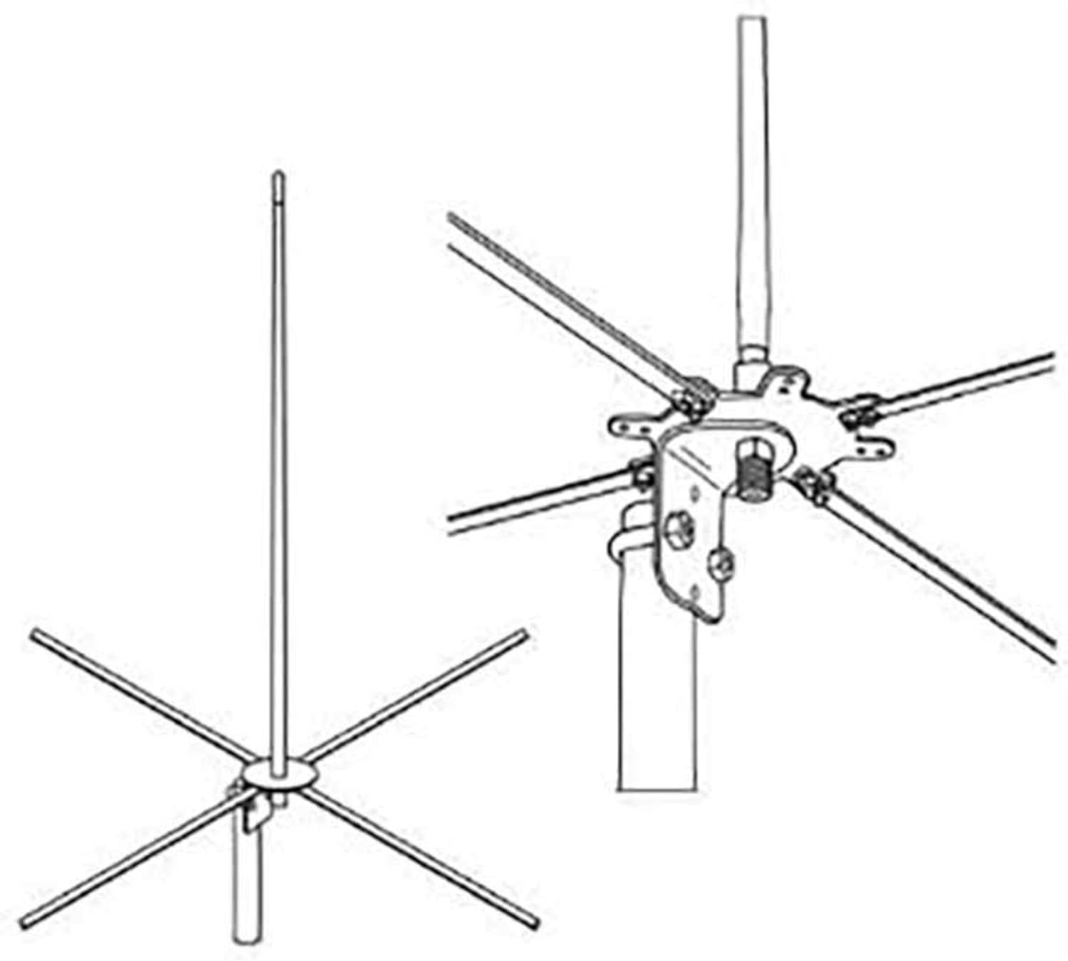 Firestik 2MCKB 4 Ft -122 Cm 2-Meter Base Antenna Pack of 2