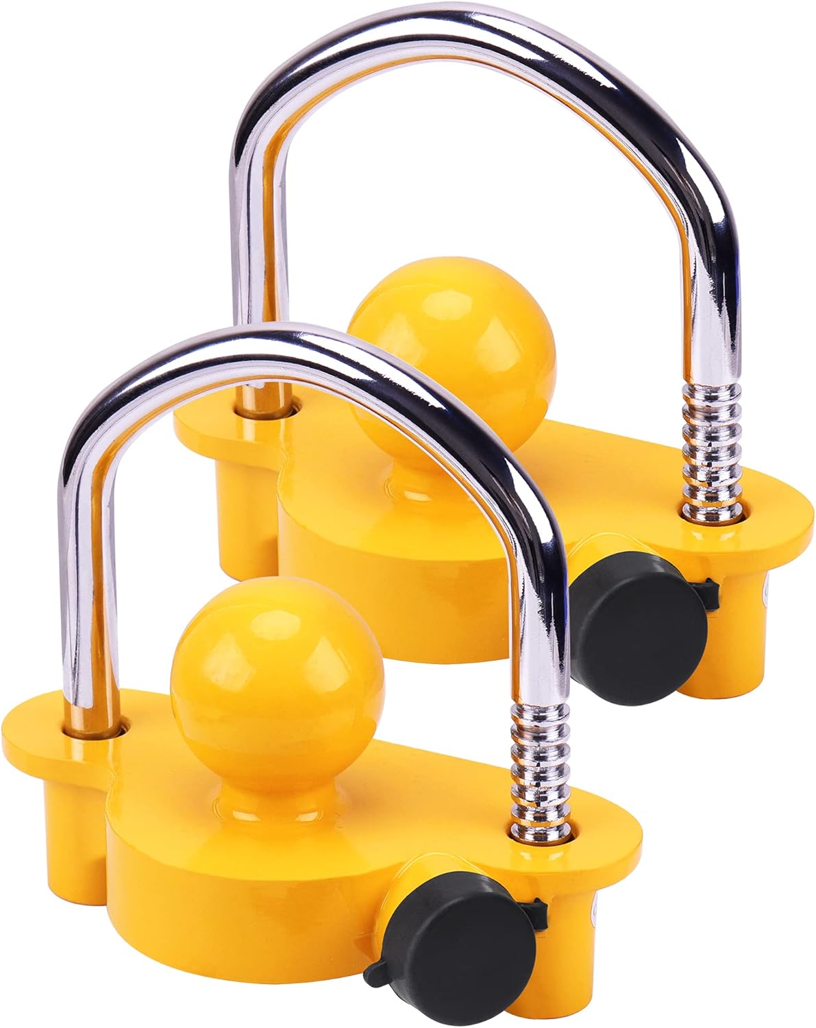 Turnart Trailer Hitch Lock Keyed Alike, Trailer Lock Set, 2 Pack,Hitch Lock, Trailer Coupler Lock, Trailer Tongue Lock, Adjustable, Heavy-Duty Steel, Universal Size Fits 1-7/8