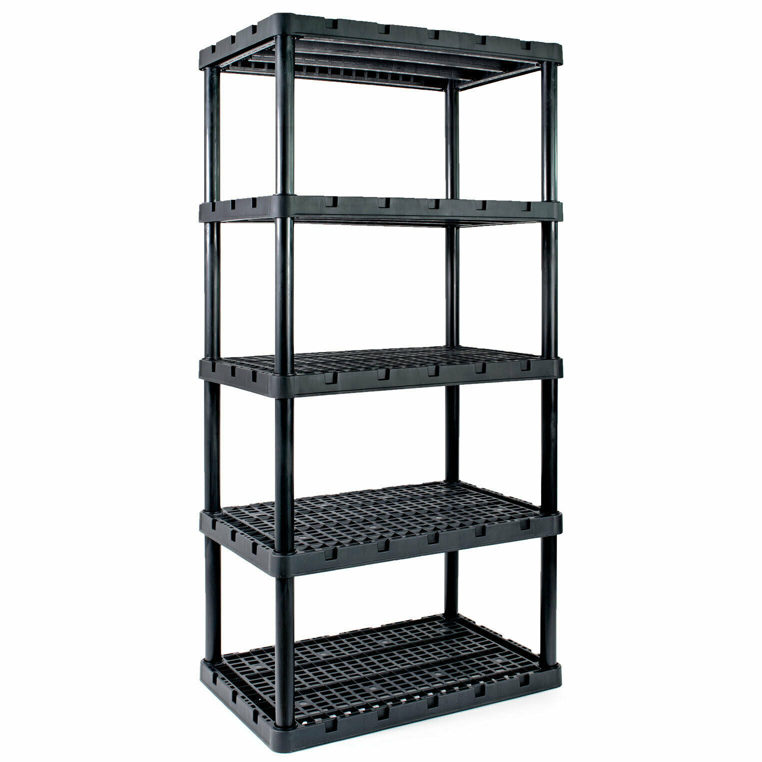 Gracious Living 91084-1c Knect-A-Shelf Shelving Unit, Resin, 72x22