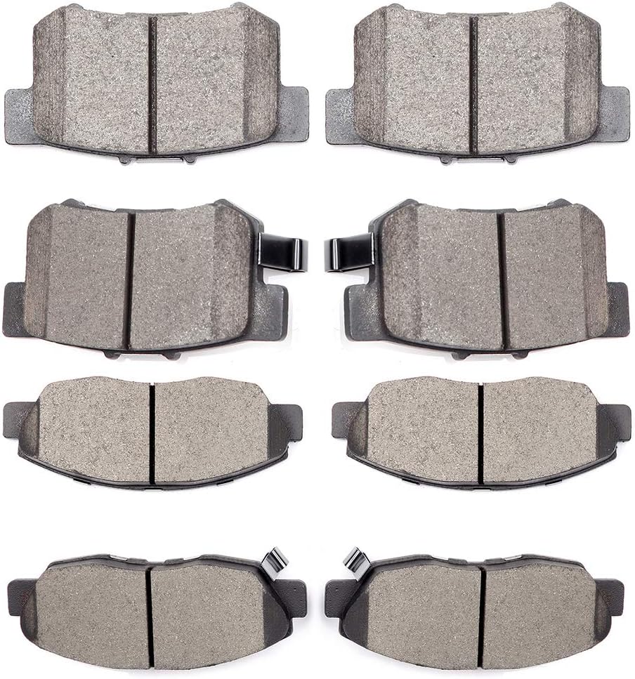 Ceramic Brake Pads Kits,SCITOO 8pcs Brakes Pads Set fit for 1997-1999 for Acura CL,1991-1997 for Honda for Accord