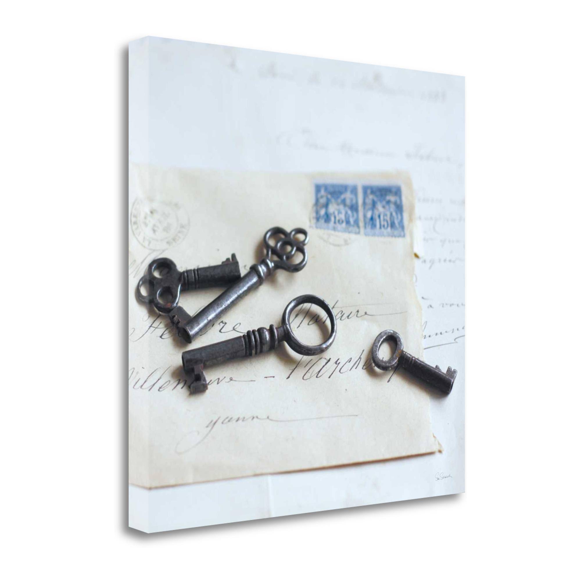 Tangletown Fine Art Plume Letters IV by Sue Schlabach