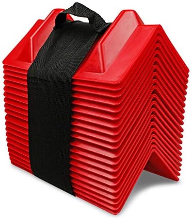 Vee Board Carry-on Pack of 20 Red VBoards, Cargo Load Corner Edge Protector and Tie-Down Strap Guard Bumper Cushion, 11