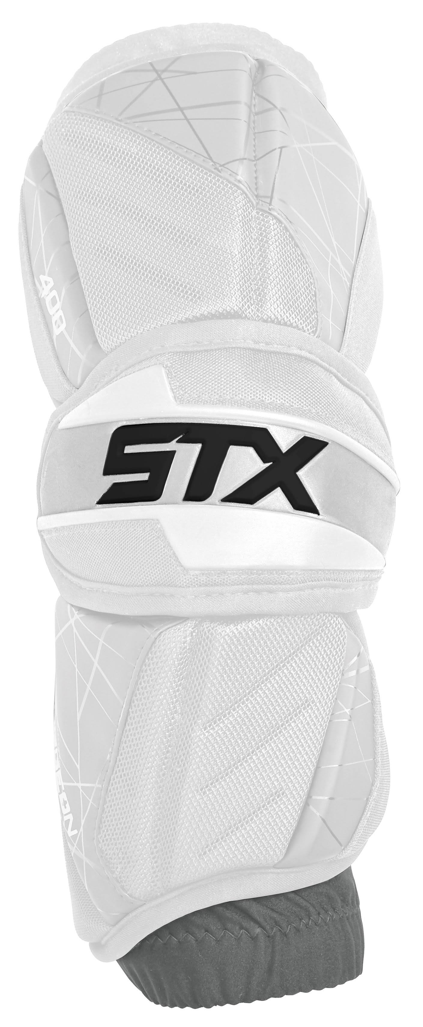 STX Surgeon 400 Lacrosse Arm Pads, Medium / White