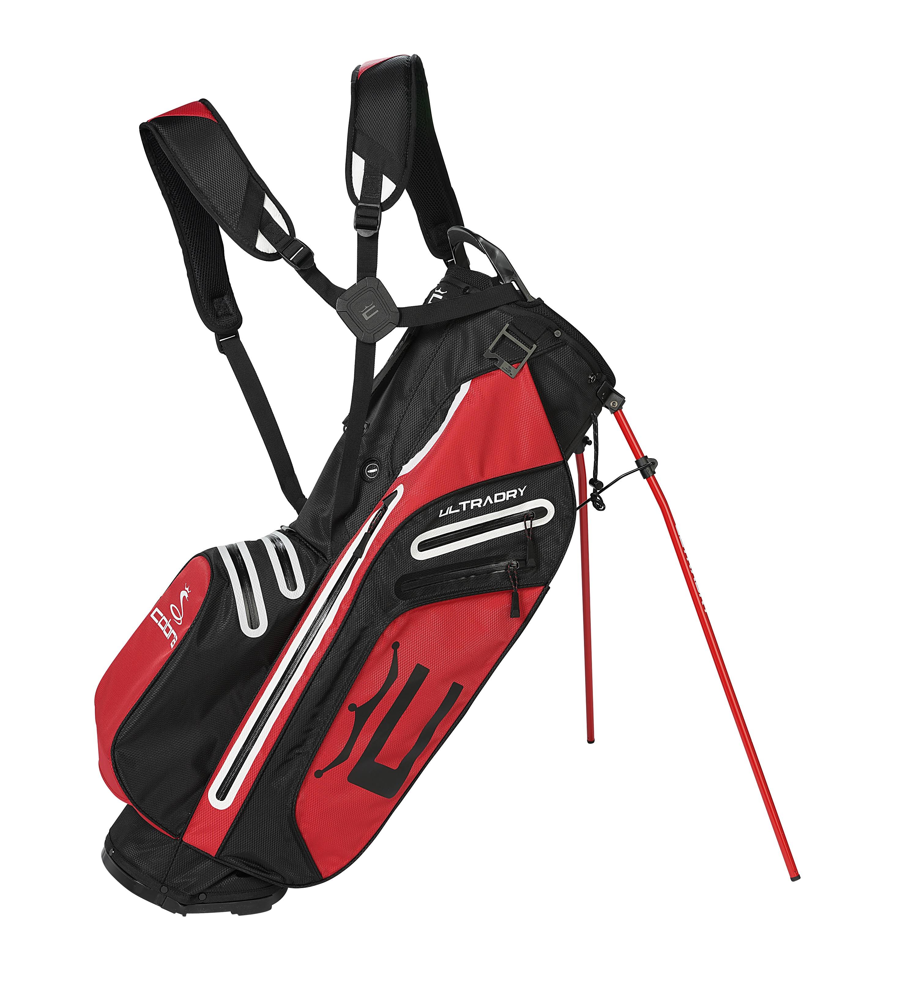 Cobra UltraDry Pro Stand Bag, Black/High Risk Red
