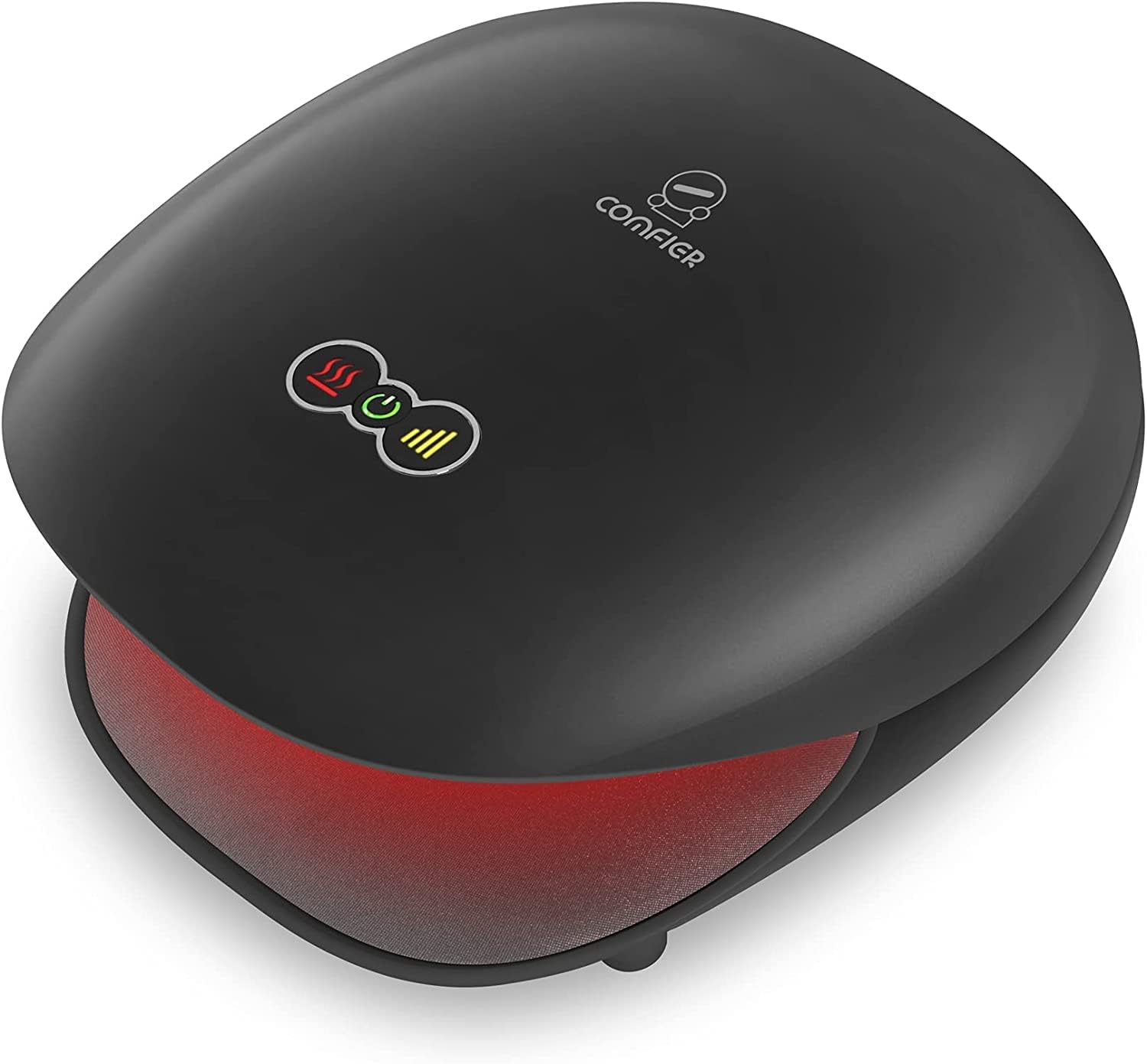 Comfier Cordless Hand Massager with Heat - Heated Finger Massager 3 Compression Modes, Compression Kneading Massage for Arthritis, Improves Finger Circulation,Carpal Tunnel Black