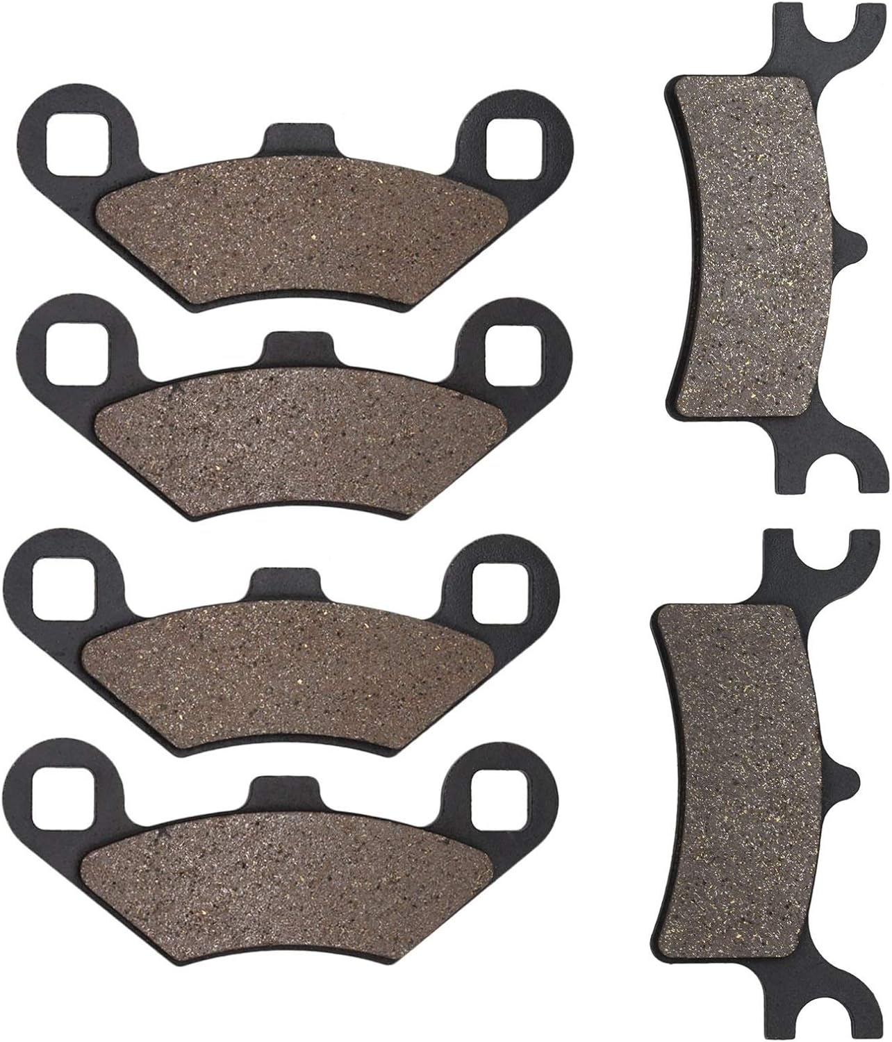 Dosens Front Rear Brake Pads Compatible for 2002 03 05 Polaris Sportsman 700 Twin, 2003 04 05 06 08, 500 4x4 HO, 2007 08 10 11 Polaris Scrambler 500 4X4 POLARIS 800 Sportsman EFI 2005 06 07 Pack of 2
