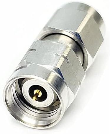 withwave's Precision 2.4 mm Male to SMA Male Microwave Adapter, DC to 26.5 GHz, 50 Ohm, Stainless Steel Body, 5G Wireless Communication Pack of 2