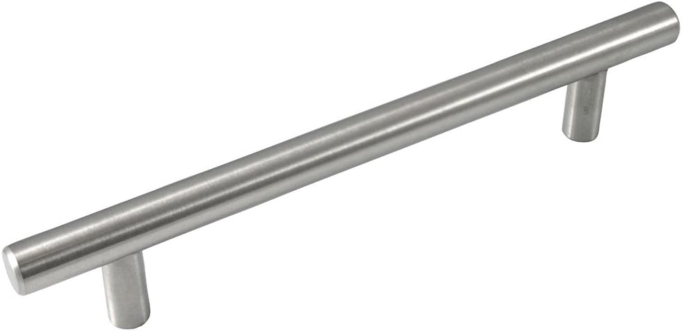 Laurey 87002 - 5 Inch - 128mm Melrose Cabinet Hardware Bar Pull - Brushed Satin Nickel - Pack of 100 (87002-100)