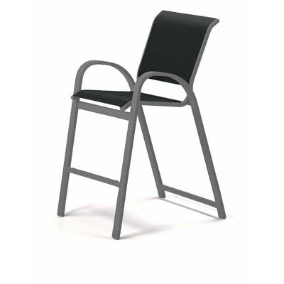 Aruba II 29x22 Patio Bar Stool (Set of 2) Telescope Casual Black 5D 46x22H x 23x22W x 29x22D