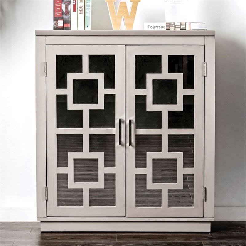 Furniture of America Dan Contemporary Wood Accent Chest in Gray