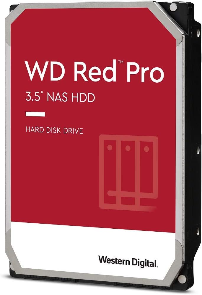 Western Digital 2TB WD Red Pro NAS Internal Hard Drive HDD - 7200 RPM, SATA 6 Gb/s, CMR, 64 MB Cache, 3.5