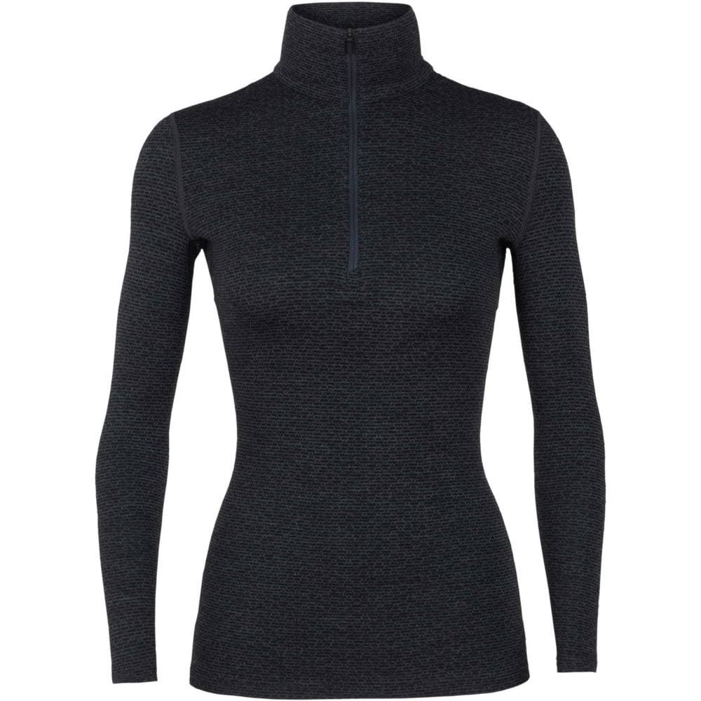 Icebreaker Wmns Vertex LS Half Zip Mountain Dash - Jet Heather/Black