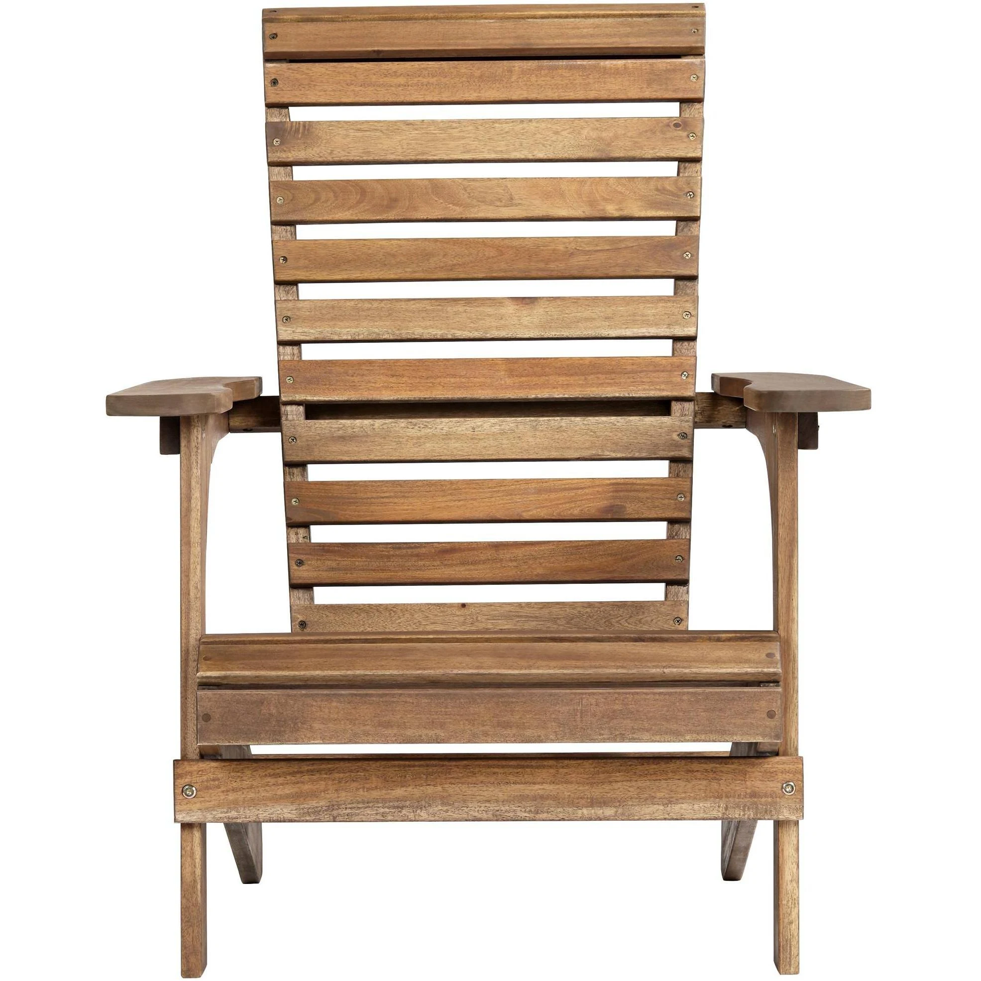Teal Island Designs Kenneth Acacia Natural Wood Adirondack Chair, Brown