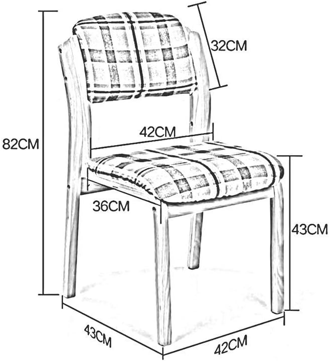 YANQING Chair Wood Family Office Cafe Backrest Fold Removable and Washable (Color : 2),Colour:4 (Color : 2)