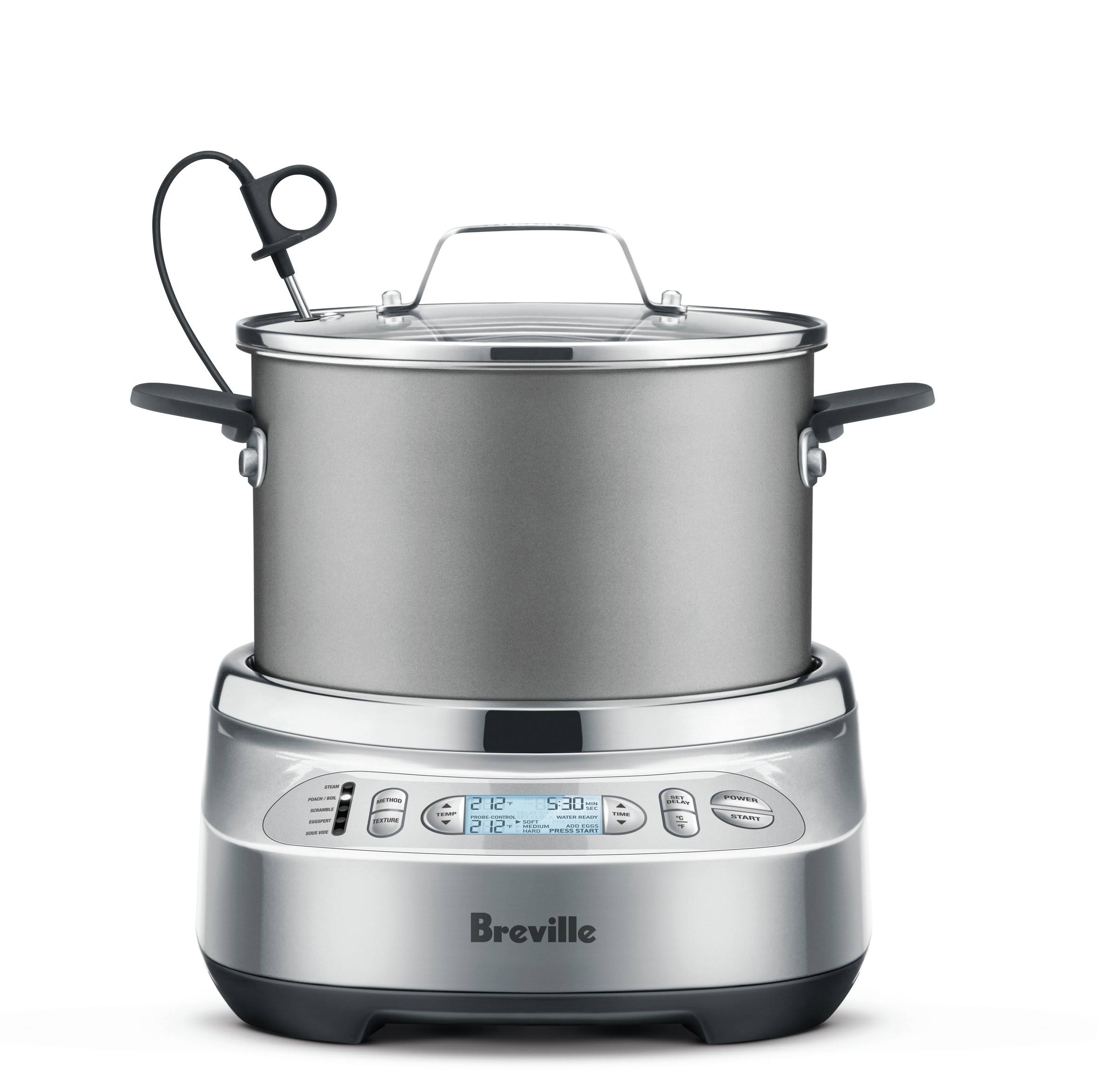 Breville BEG800SIL Precision Poacher and sous Vide, Silver