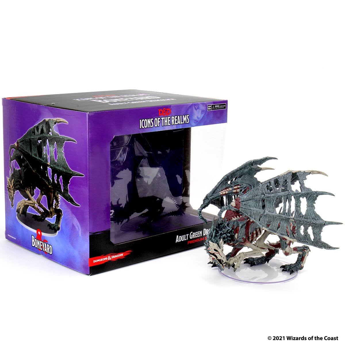 Du0026D: Icons of The Realms - BONEYARD Premium Set - Green Dracolich