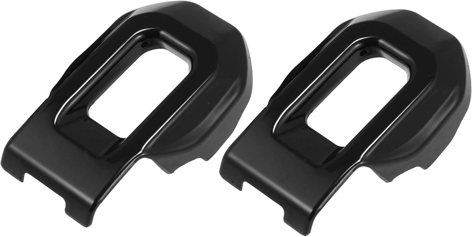 X AUTOHAUX 2pcs Black Hood Latch Lock Catch Brackets Cover for Jeep Wrangler JL JLU 2018-2021 Gladiator JT 2020-2021 Stickers Exterior Trim Cover Accessories Pack of 2