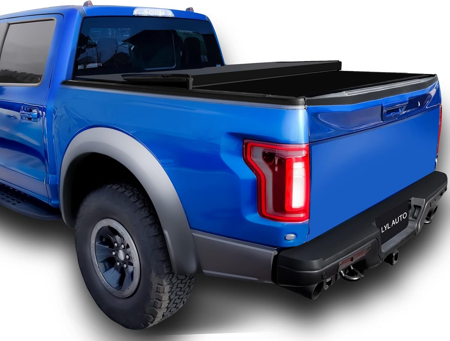 LYL AUTO AO3 Soft Tri-Fold Truck Tonneau Covers, Compatible with 2005-2022 Nissan Frontier 5 Feet Bed, Fleetside (for Models w/ or w/o Utili-Track System)