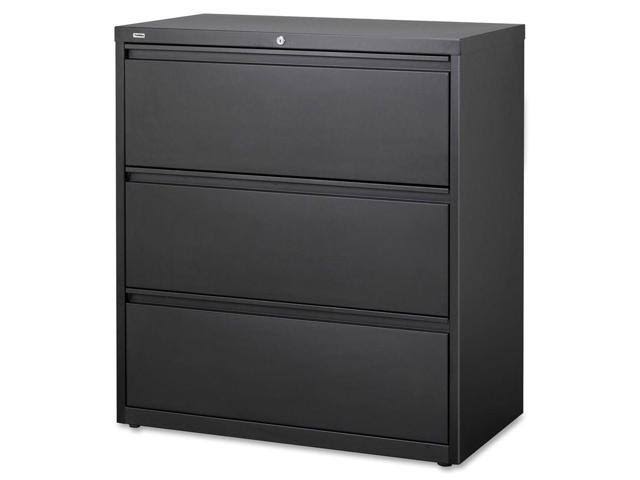 Lorell 3-Drawer Black Lateral Files (88028)