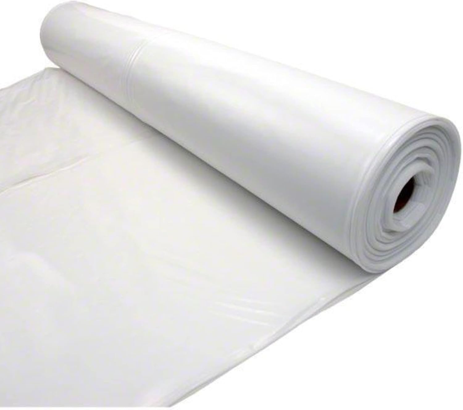 Farm Plastic Supply - White Plastic Sheeting - 10 mil - (10' x 100') - Thick Plastic Sheeting, Heavy Duty Polyethylene Film, Drop Cloth Vapor Barrier Covering for Crawl Space