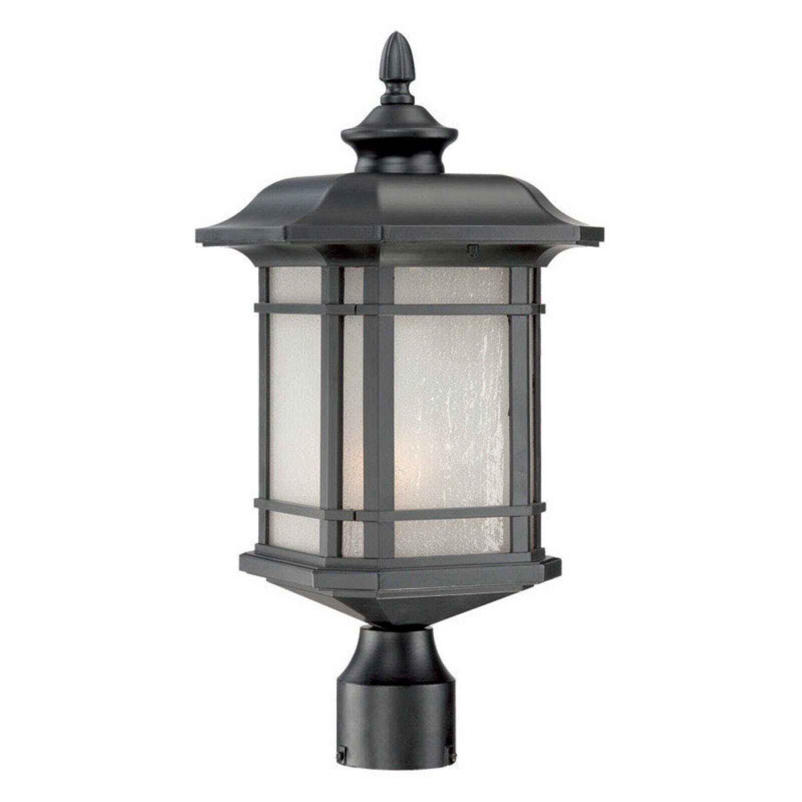 Acclaim Lighting Somerset 1-Light Matte Black Outdoor Post-Mount Light Fixture 8117BK