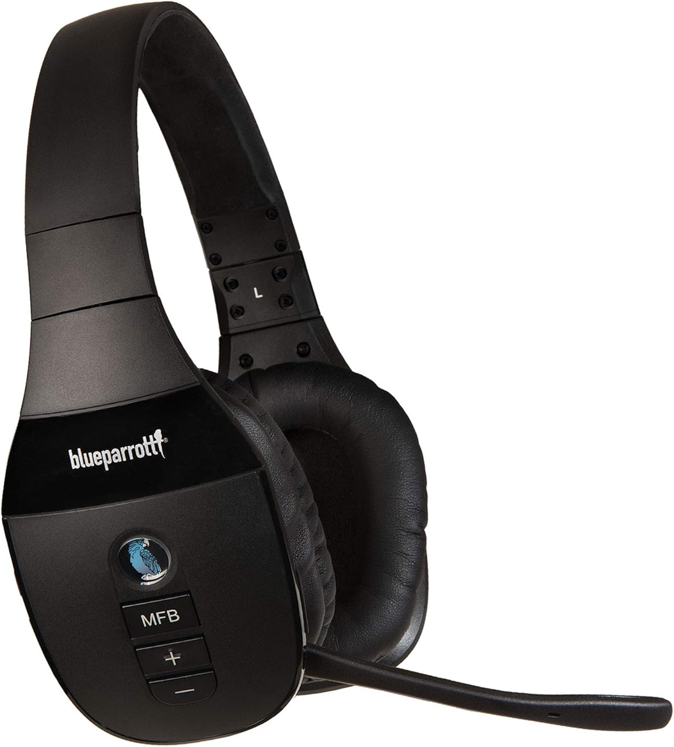 BlueParrott S450-XT Voice-Controlled Bluetooth Headset &ndash; Industry Leading Sound with Long Wireless Range, Extreme Comfort and Up to 24 Hours of Talk Time , Black , Stereo