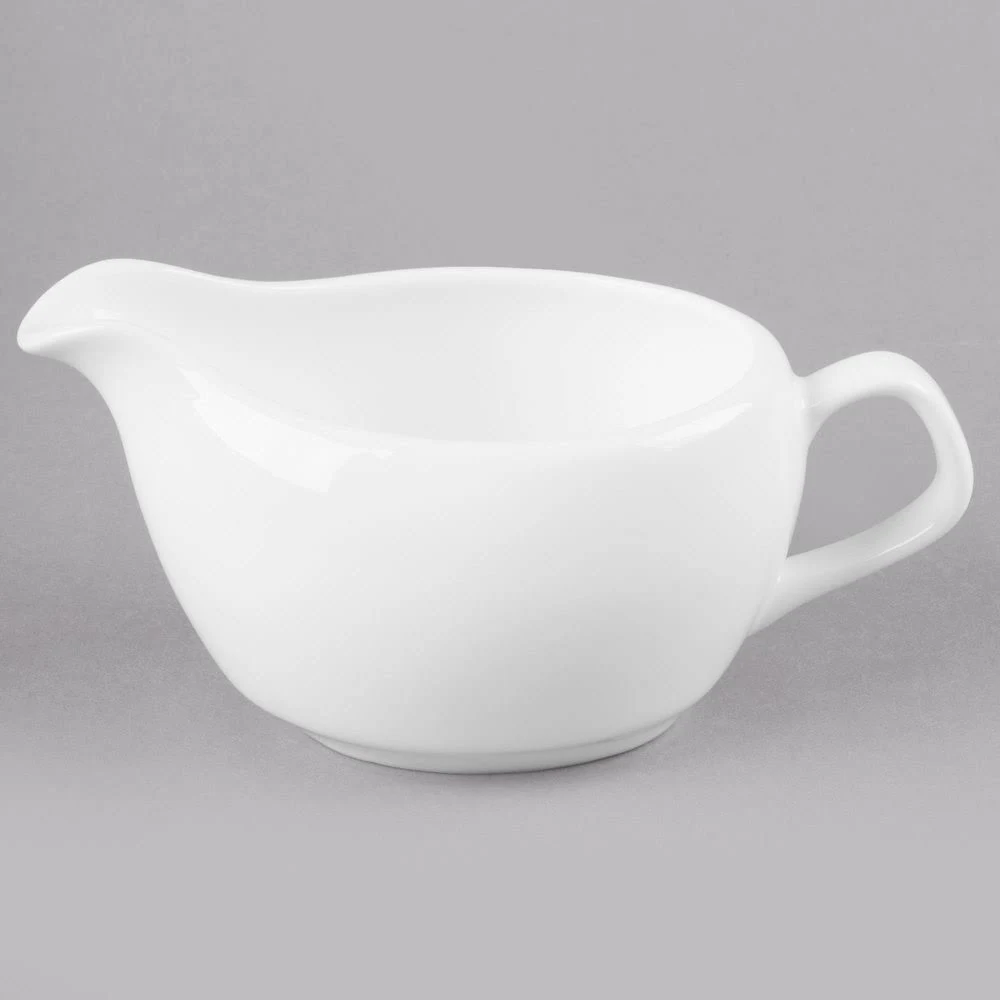 Syracuse China 911190022 International 14 Ounce Sauce Boat - 12 / CS