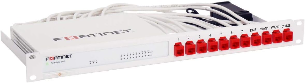 R RACKMOUNT·IT | RM-FR-T10 | Rack Mounting Kit for FortiGate 60E / 60E-POE / 60E-DSL / 60F / 61E / 61F / FortiADC 60F
