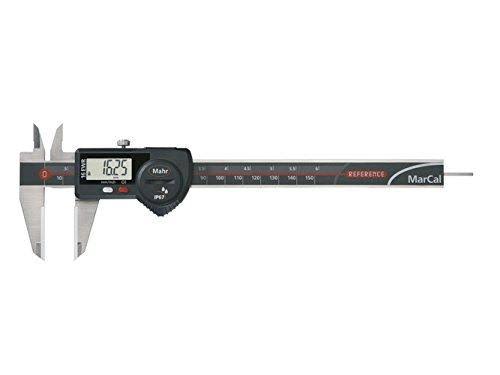 Mahr Federal 4103072 Marcal 16 EWR-C Digital Caliper with Ceramic Outside Measuring Faces, Round Depth Rod and MarConnect Digita