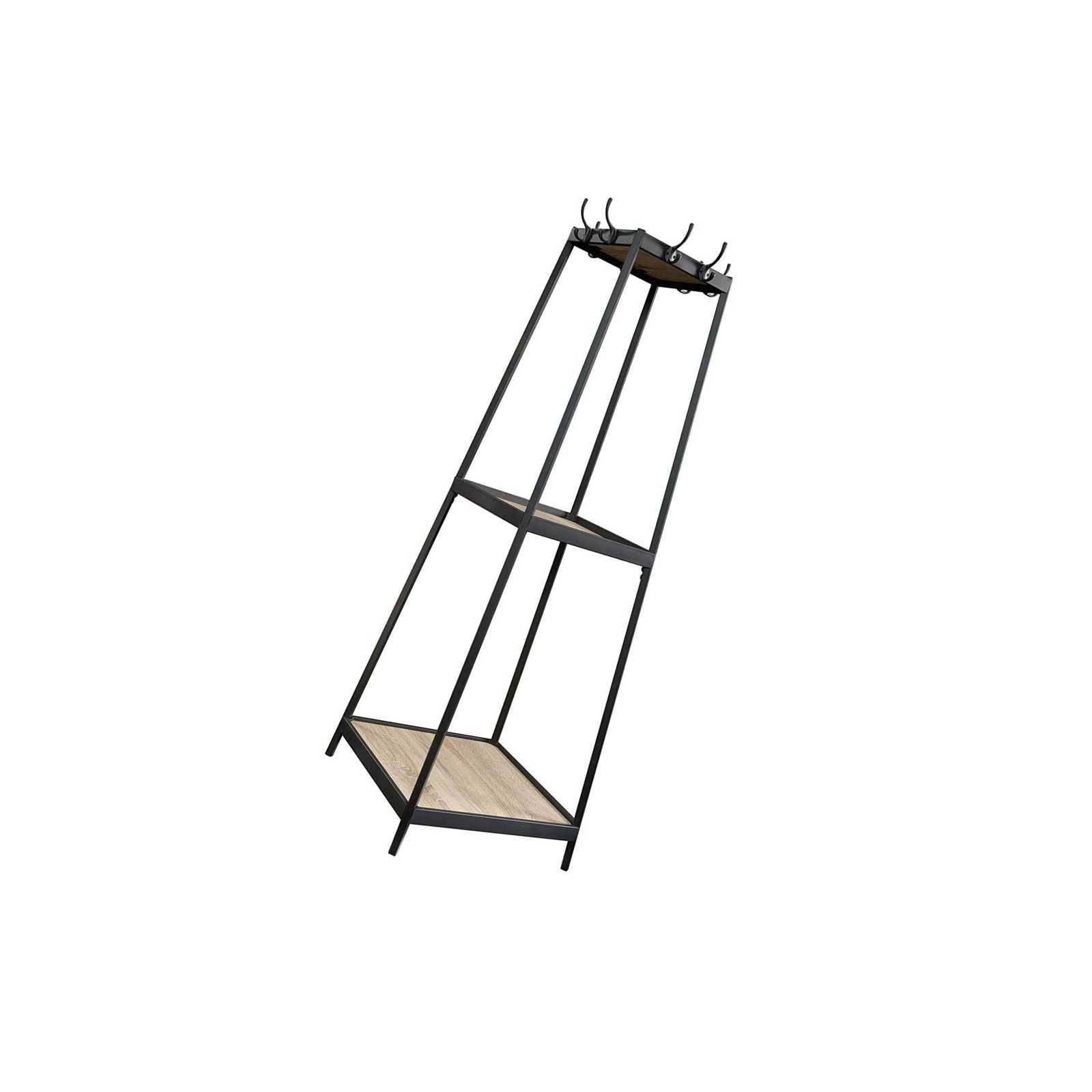 Sauder North Avenue Coat Rack, Charter Oak Finish