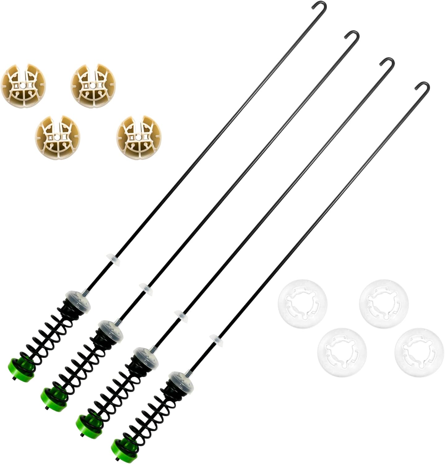 W11130362 Washer Suspension Rod Kit Compatible with Part Whirlpool Amana Maytag Kenmore Washing Machines Replace WTW5000DW0, WTW5000DW2, MVWC565FW0 11022352510