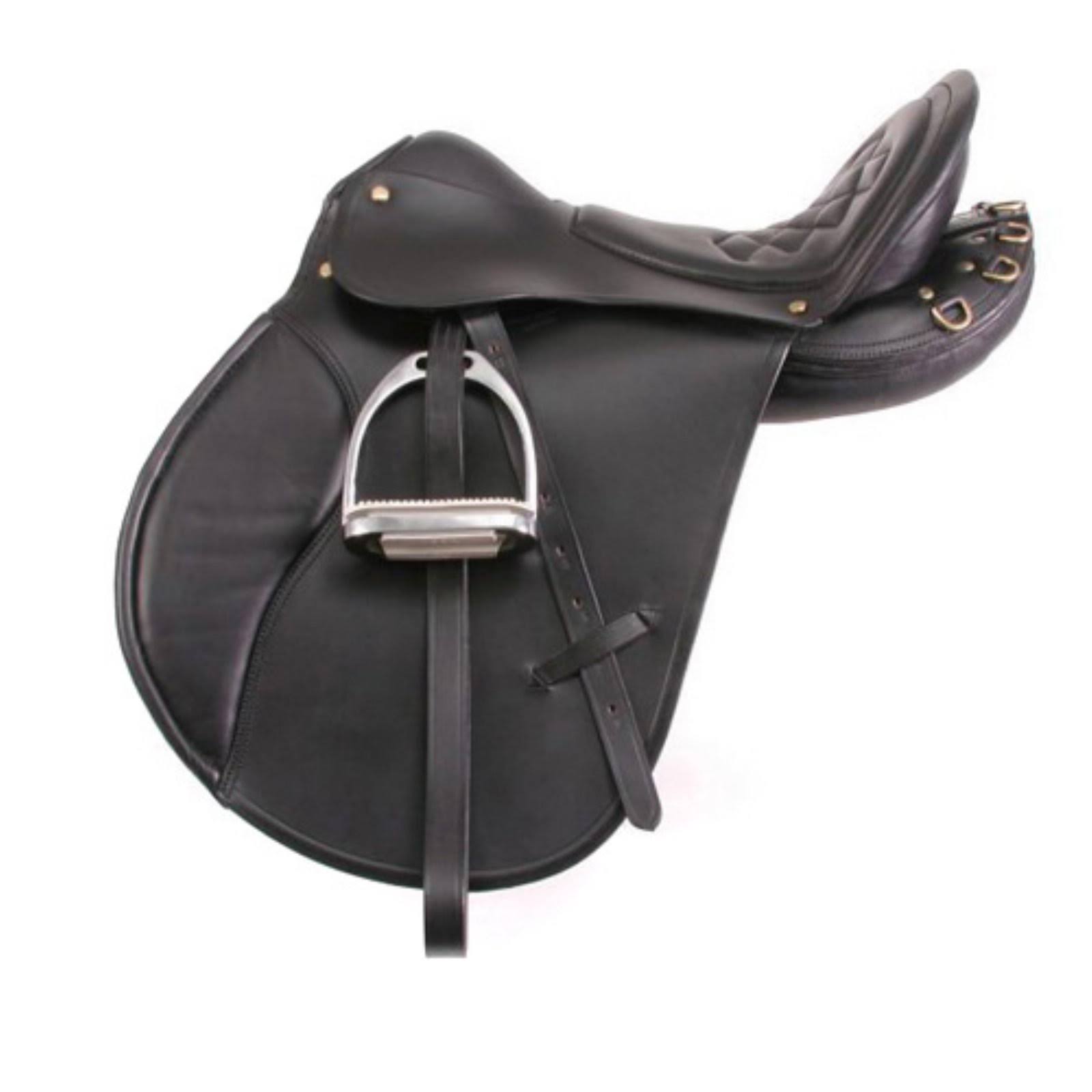 EquiRoyal Comfort Trail Saddle, Black