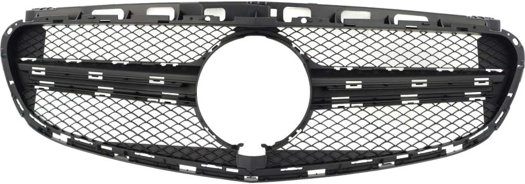 For Mercedes-Benz E63 AMG S Grille Assembly 2014 2015 2016 | Primed Black Shell and Insert | Plastic | MB1200164 | 2128855165