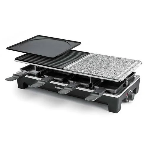 Rommelsbacher RCS 1350 Raclette Grill 8 person(s) Black,Stainless Steel 1350 W