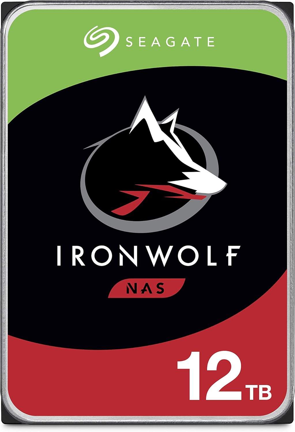 Seagate IronWolf 12TB NAS Internal Hard Drive HDD – CMR 3.5 Inch SATA 6Gb/s 7200 RPM 256MB Cache for RAID Network Attached Storage – Frustration Free Packaging (ST12000VN0008)
