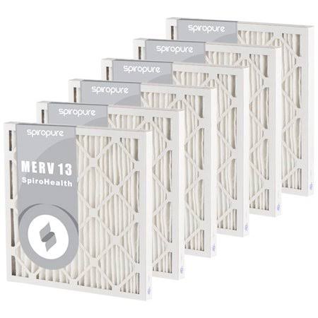 SpiroPure 30x36x2 MERV 13 Geothermal Air Filters - Made in USA (6 Pack)