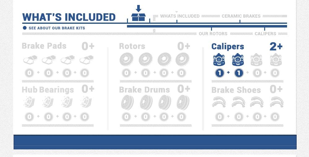 Callahan CCK03838 [2] FRONT Premium Semi-Loaded Red Coated Remanufactured Caliper Pair + Hardware Brake Kit