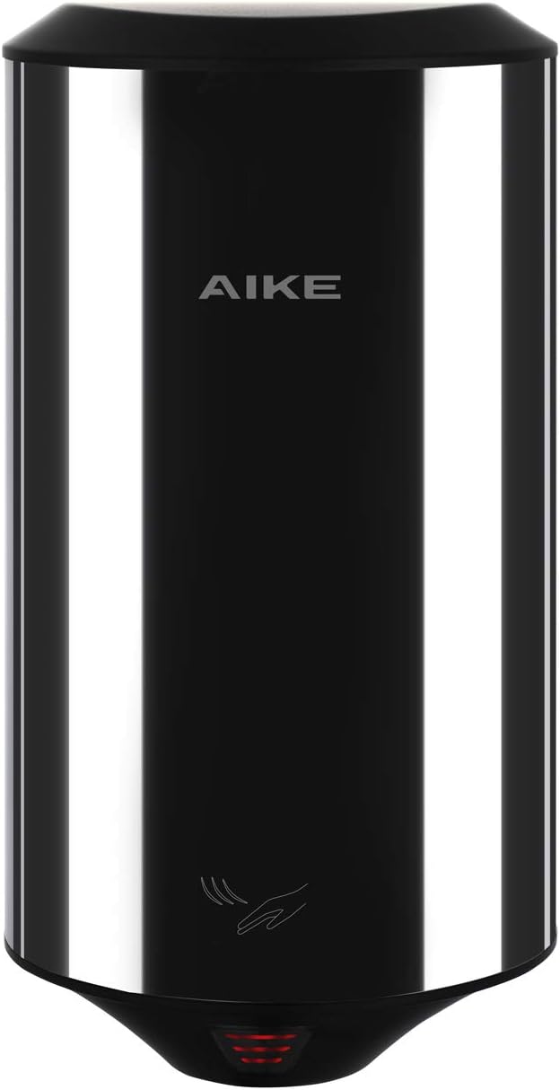 AIKE UL Approved Compact Jet Air Hand Dryer Polished Stainless Steel Finish, 120V 1350W Model AK2805