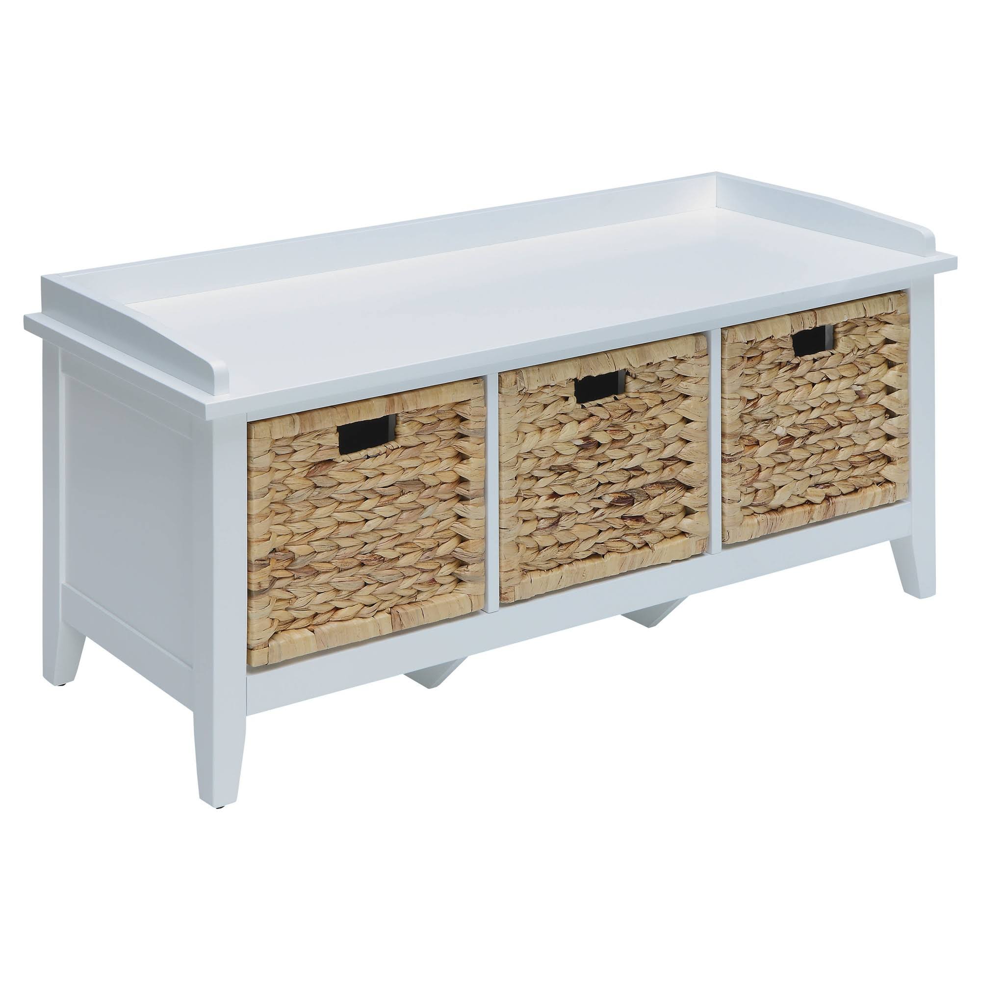 Storage Bench Acme Furniture Wht White