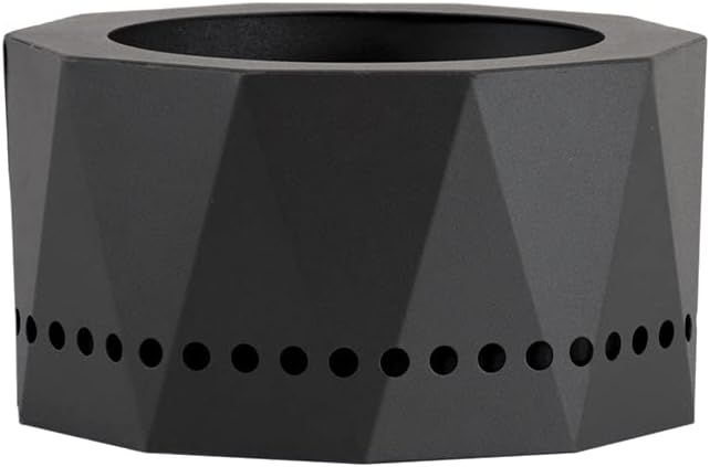 Blue Sky Outdoor Living Pike Ultra Portable Steel Smokeless Fire Pit with Carrying Bag, Firewood and/or Wood Pellet Burning, Black (PFP1009)