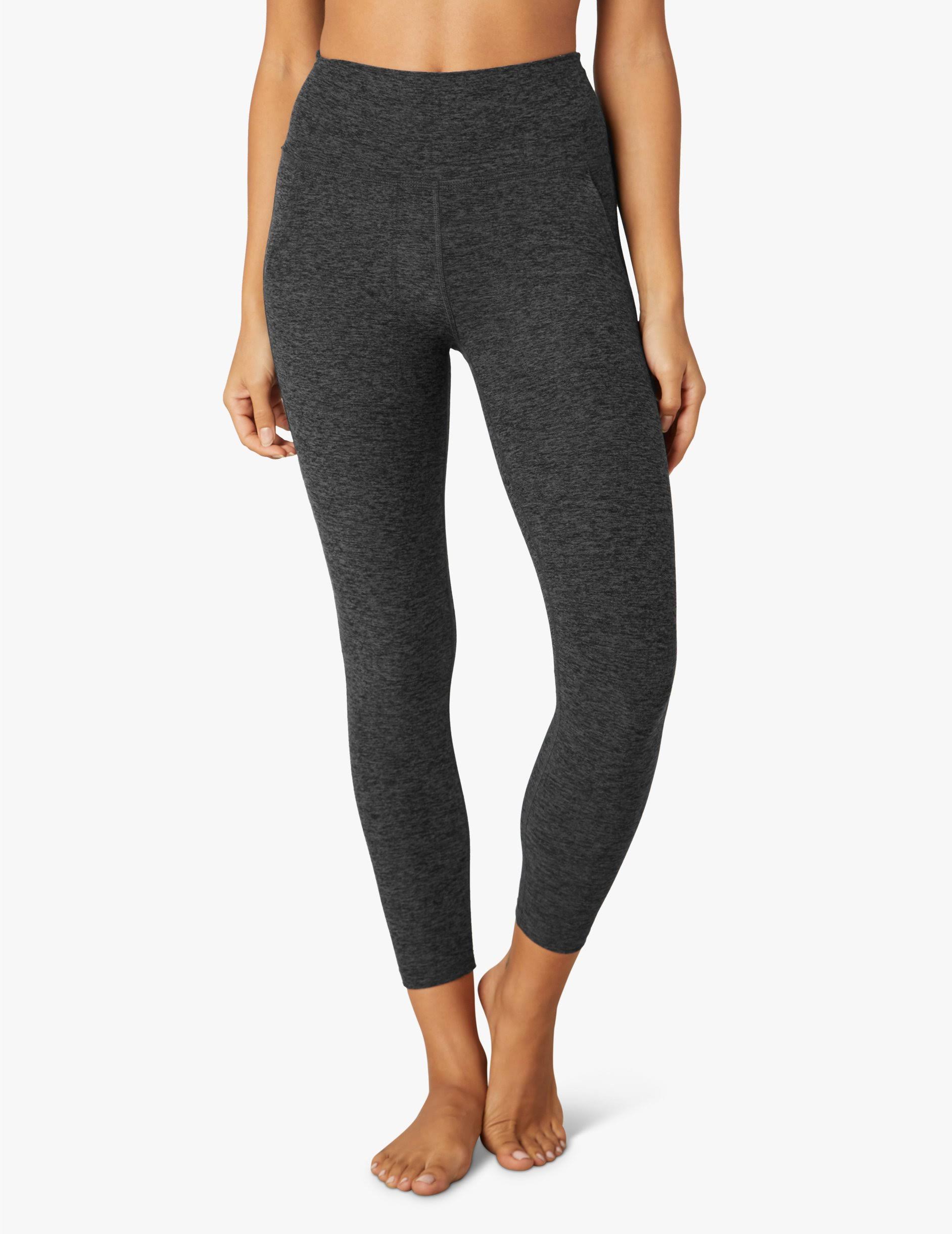 Patch Pocket High Waisted Midi Legging | Beyond Yoga Black-Charcoal / M