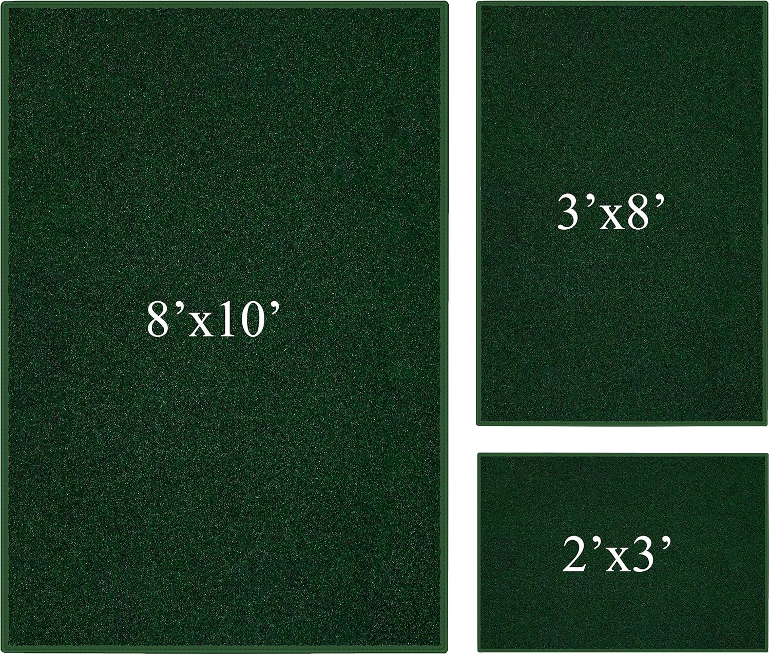 Koeckritz Rugs 3 Piece Indoor / Outdoor Area Rug Set. Each Set Includes a 8'x10' Area Rug, a 3'x8' Runner and 2'x3' Doormat. 6 Colors Available (Red)