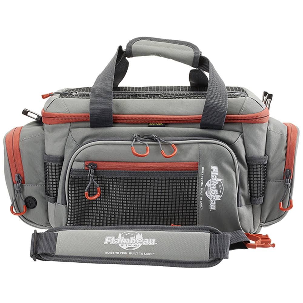 Flambeau Pro-Angler 5007 Tackle Bag, Grey/Red